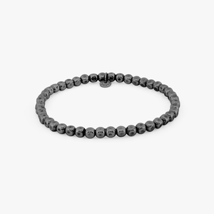 Pure Cube Expandable bracelet in ruthenium plated sterling silver (UK) 1