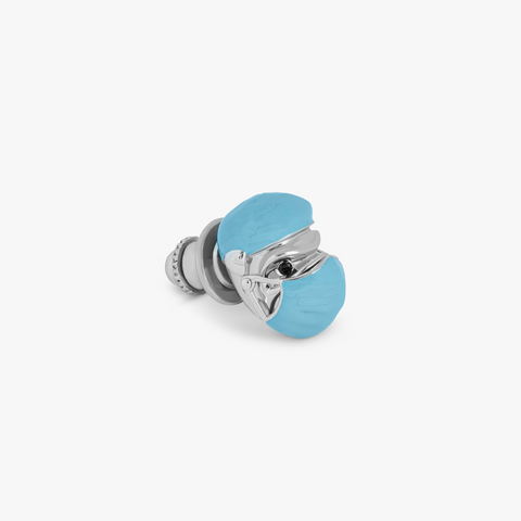 Doctor Bulldog pin with blue Swarovski elements (UK) 1